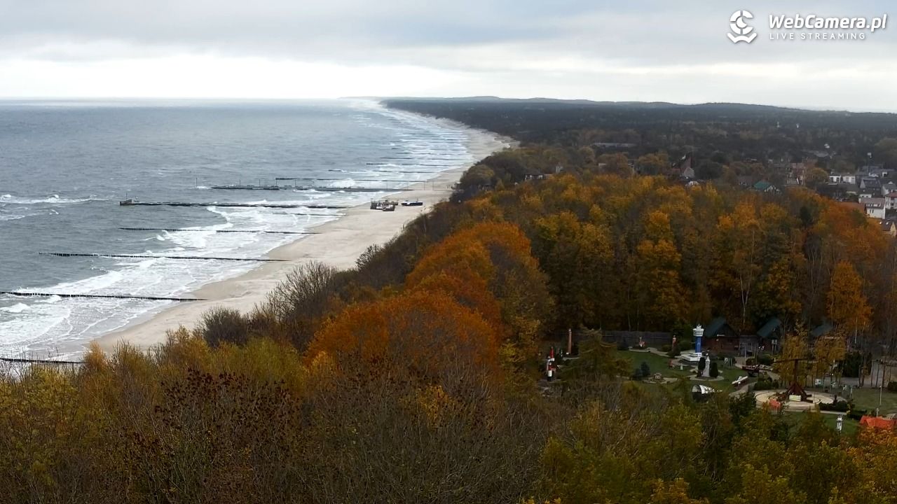 NIECHORZE - panoramiczny widok na plażę - 31 październik 2025, 08:22