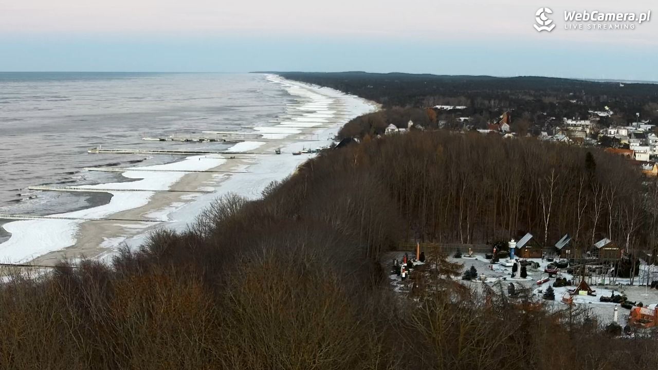 NIECHORZE - panoramiczny widok na plażę - 01 luty 2026, 16:43