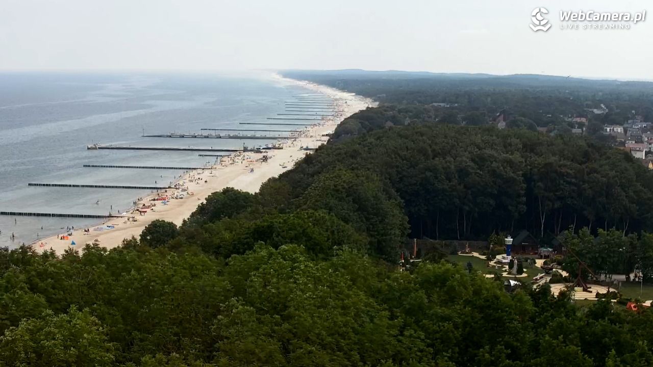NIECHORZE - panoramiczny widok na plażę - 21 czerwiec 2026, 11:23