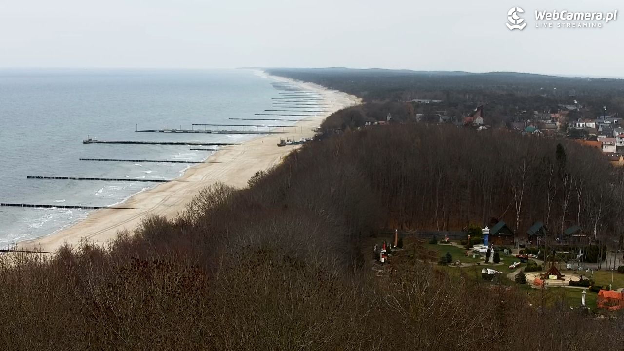 NIECHORZE - panoramiczny widok na plażę - 20 grudzień 2025, 13:24
