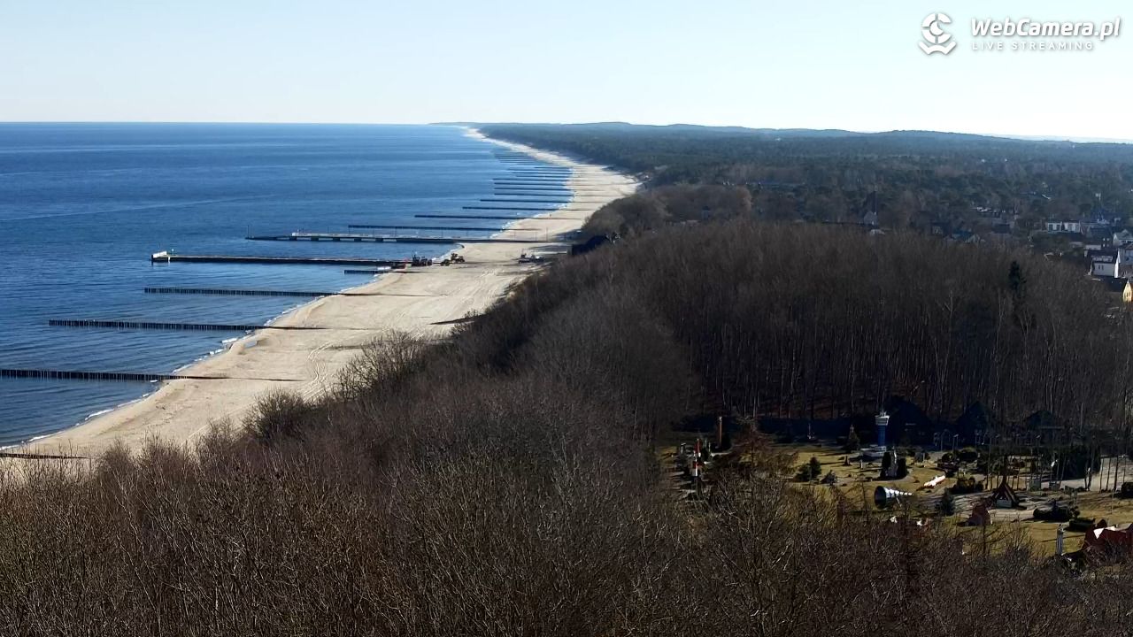 NIECHORZE - panoramiczny widok na plażę - 21 marzec 2026, 08:59