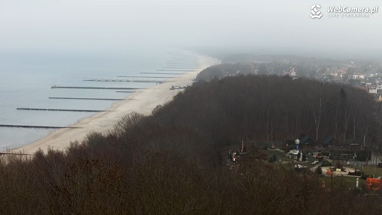 NIECHORZE - panoramiczny widok na plażę - 17 grudzień 2025, 14:02