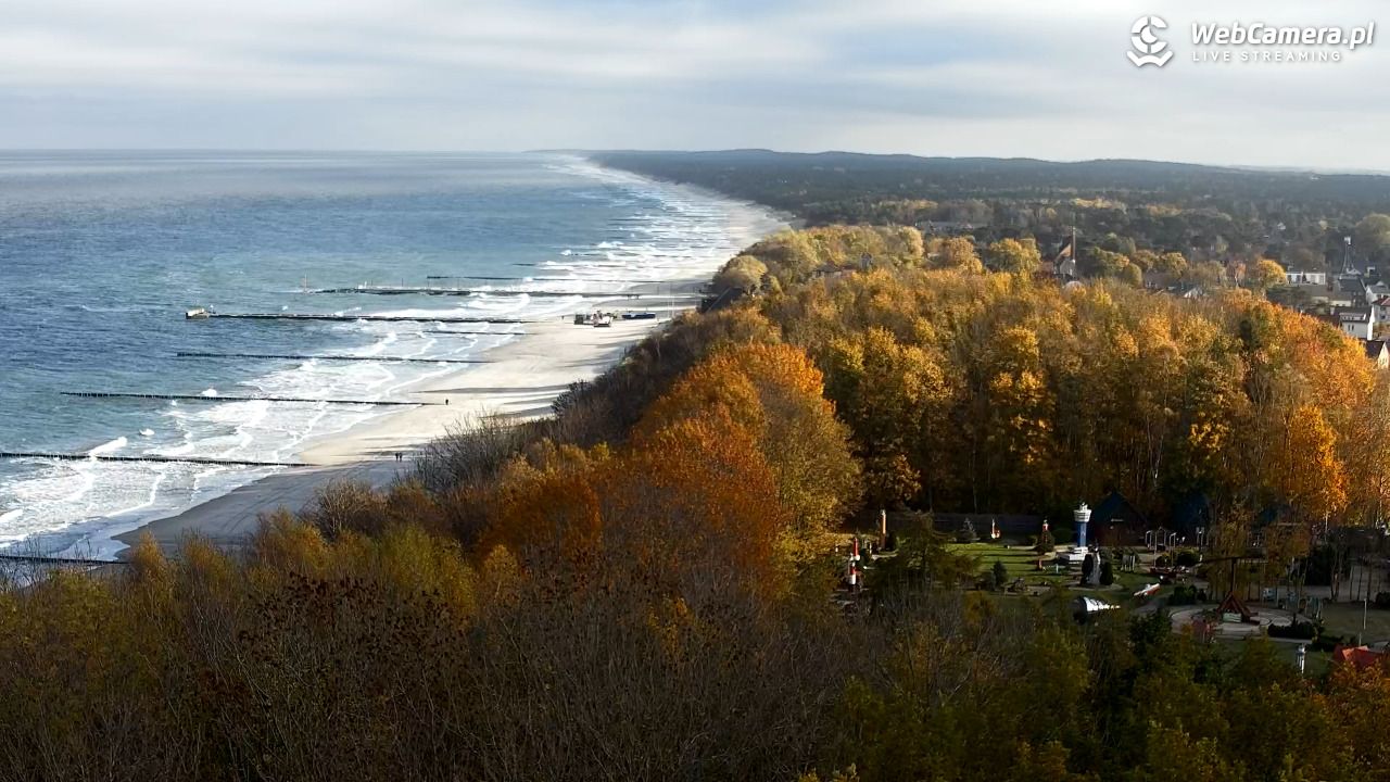 NIECHORZE - panoramiczny widok na plażę - 31 październik 2025, 09:59