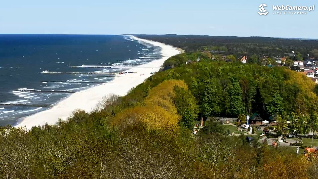 NIECHORZE - panoramiczny widok na plażę - 12 maj 2025, 15:02