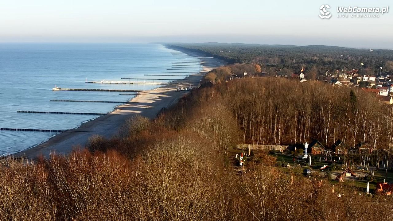 NIECHORZE - panoramiczny widok na plażę - 16 grudzień 2025, 13:44