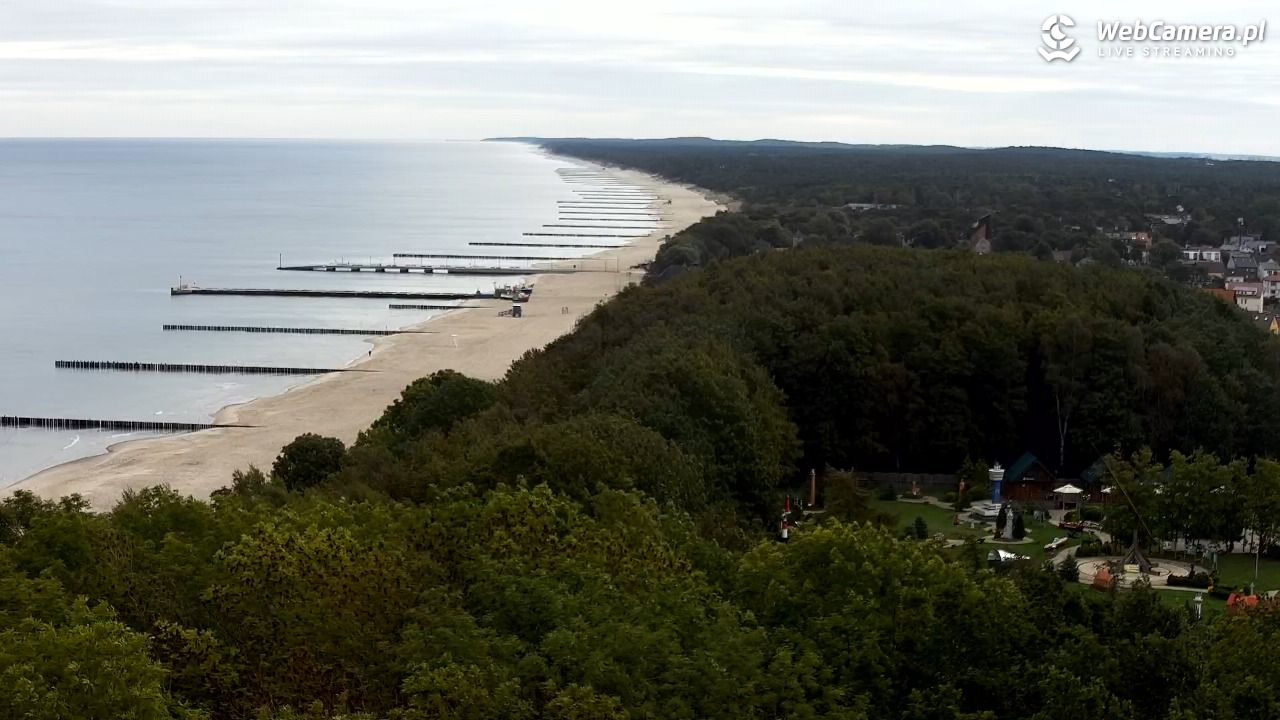 NIECHORZE - panoramiczny widok na plażę - 15 wresień 2025, 09:08