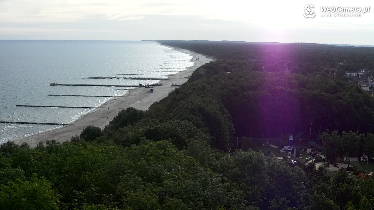 NIECHORZE - panoramiczny widok na plażę - 23 czerwiec 2026, 07:22