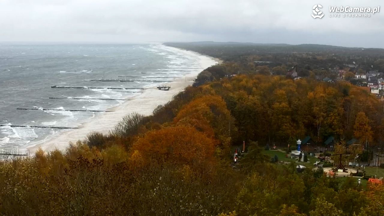 NIECHORZE - panoramiczny widok na plażę - 30 październik 2025, 13:06