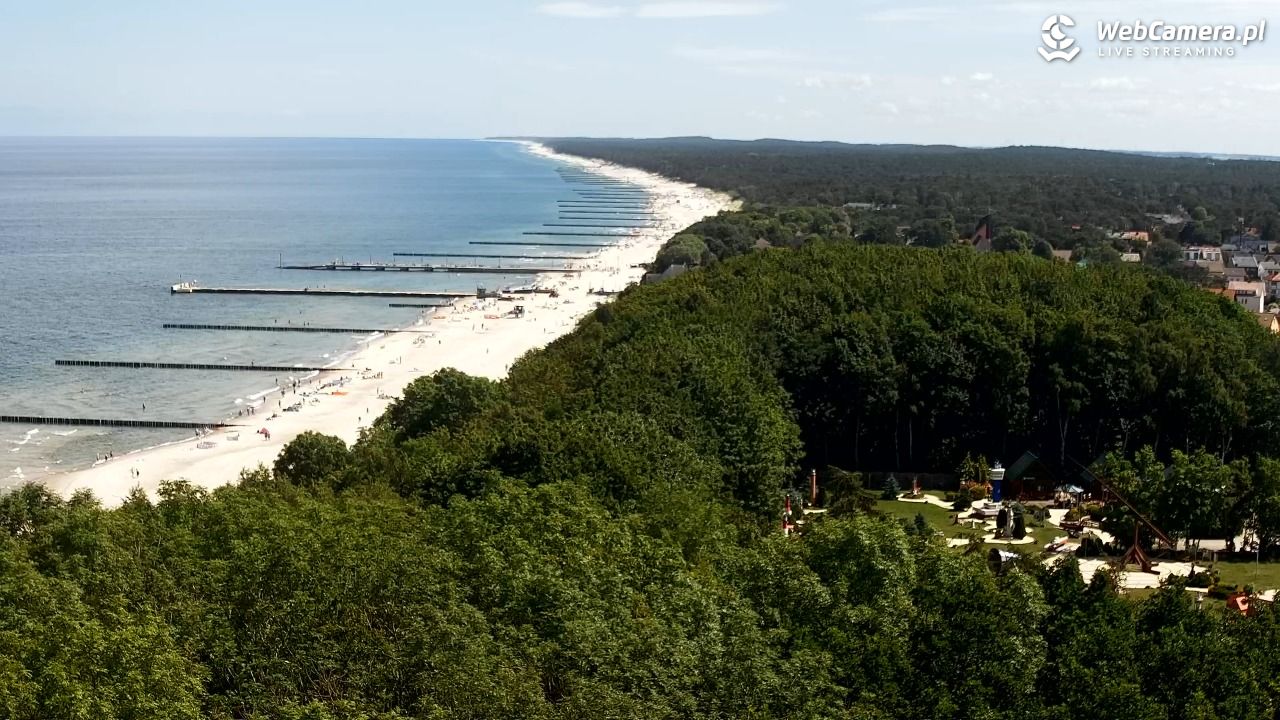 NIECHORZE - panoramiczny widok na plażę - 23 czerwiec 2026, 11:45