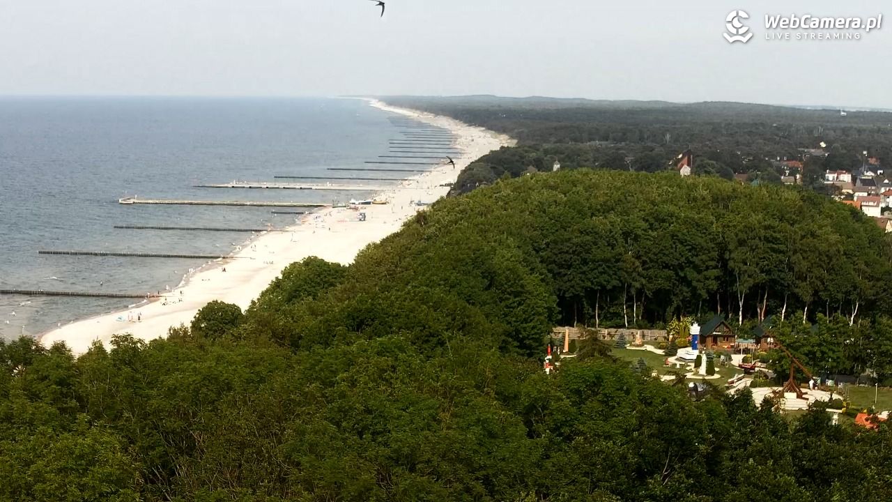 NIECHORZE - panoramiczny widok na plażę - 21 czerwiec 2026, 16:45