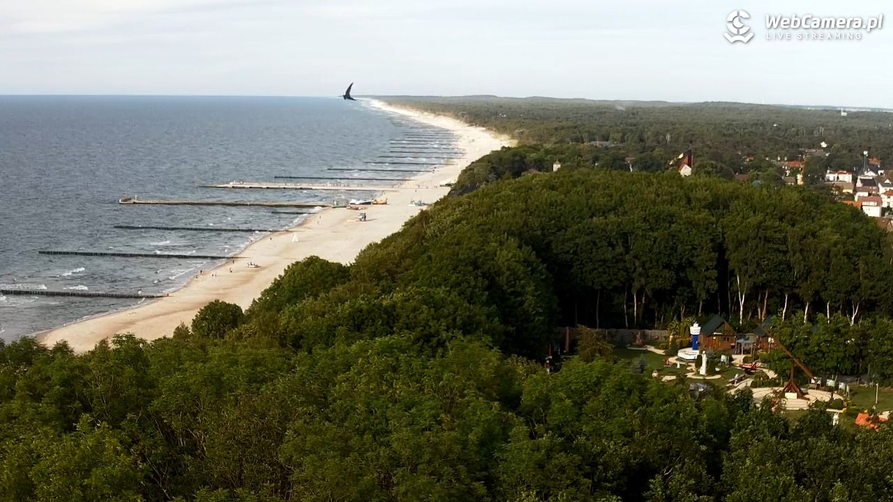 NIECHORZE - panoramiczny widok na plażę - 22 czerwiec 2026, 18:58