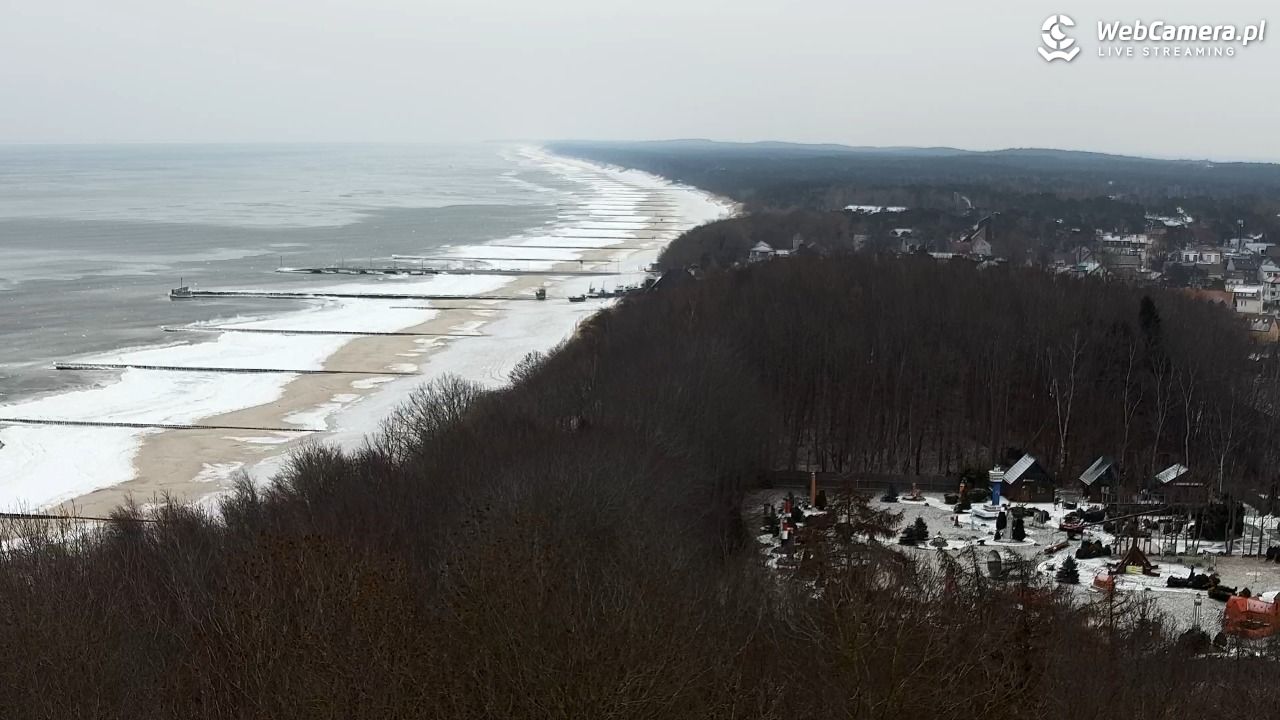 NIECHORZE - panoramiczny widok na plażę - 04 luty 2026, 10:33