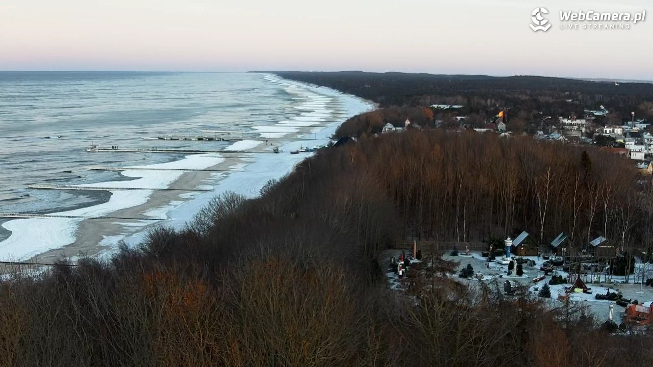 NIECHORZE - panoramiczny widok na plażę - 01 luty 2026, 16:33