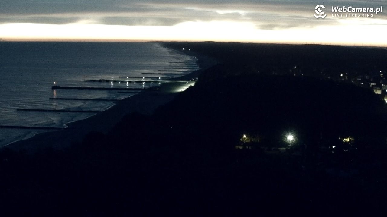 NIECHORZE - panoramiczny widok na plażę - 15 wresień 2025, 05:50