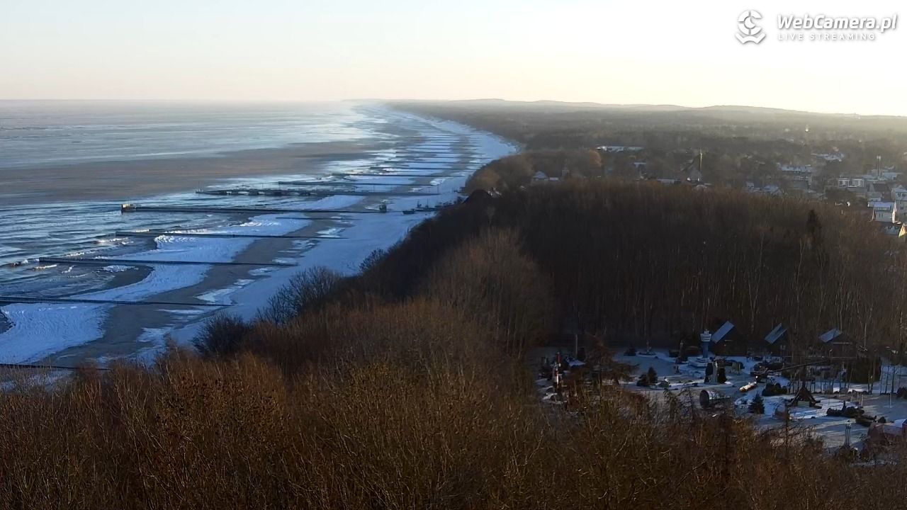 NIECHORZE - panoramiczny widok na plażę - 02 luty 2026, 08:27