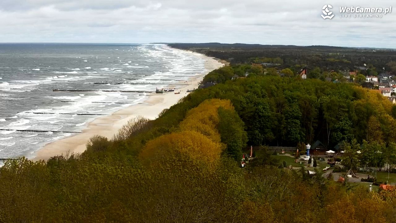 NIECHORZE - panoramiczny widok na plażę - 15 maj 2025, 14:22