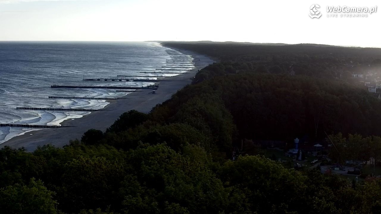 NIECHORZE - panoramiczny widok na plażę - 16 wresień 2025, 08:03