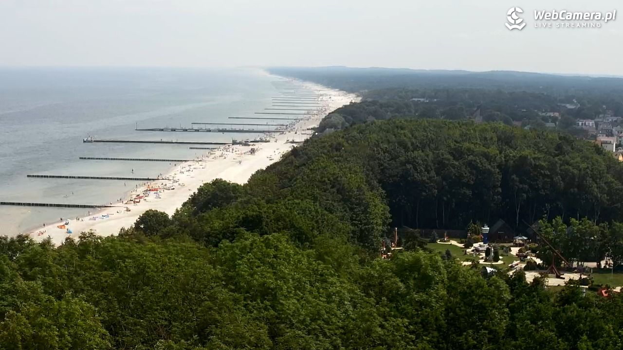 NIECHORZE - panoramiczny widok na plażę - 21 czerwiec 2026, 11:38