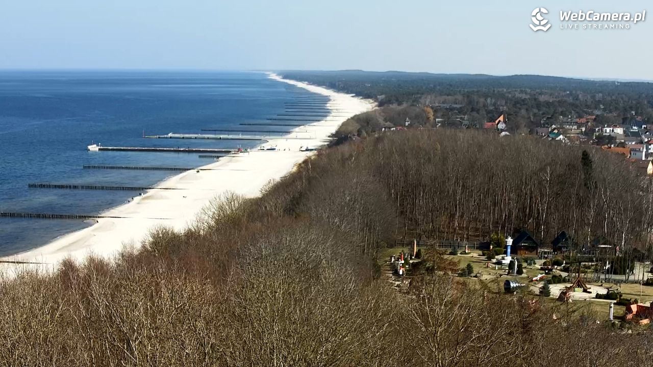 NIECHORZE - panoramiczny widok na plażę - 22 marzec 2026, 12:21