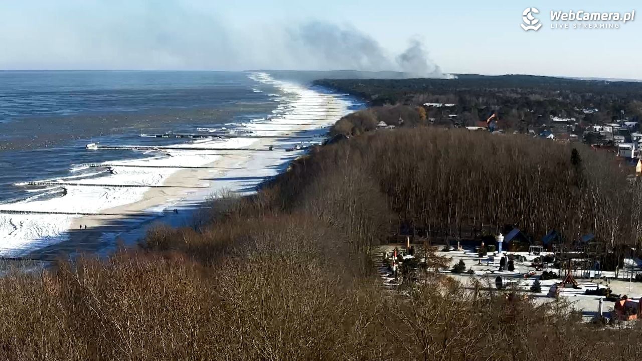 NIECHORZE - panoramiczny widok na plażę - 03 luty 2026, 11:30