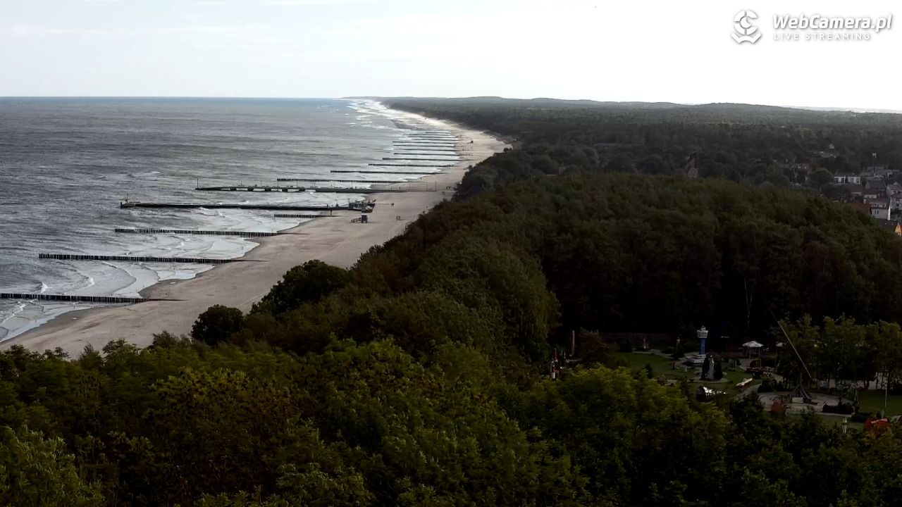 NIECHORZE - panoramiczny widok na plażę - 16 wresień 2025, 09:35
