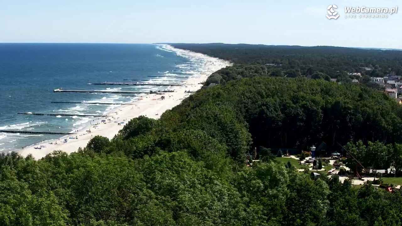 NIECHORZE - panoramiczny widok na plażę - 22 czerwiec 2026, 10:58