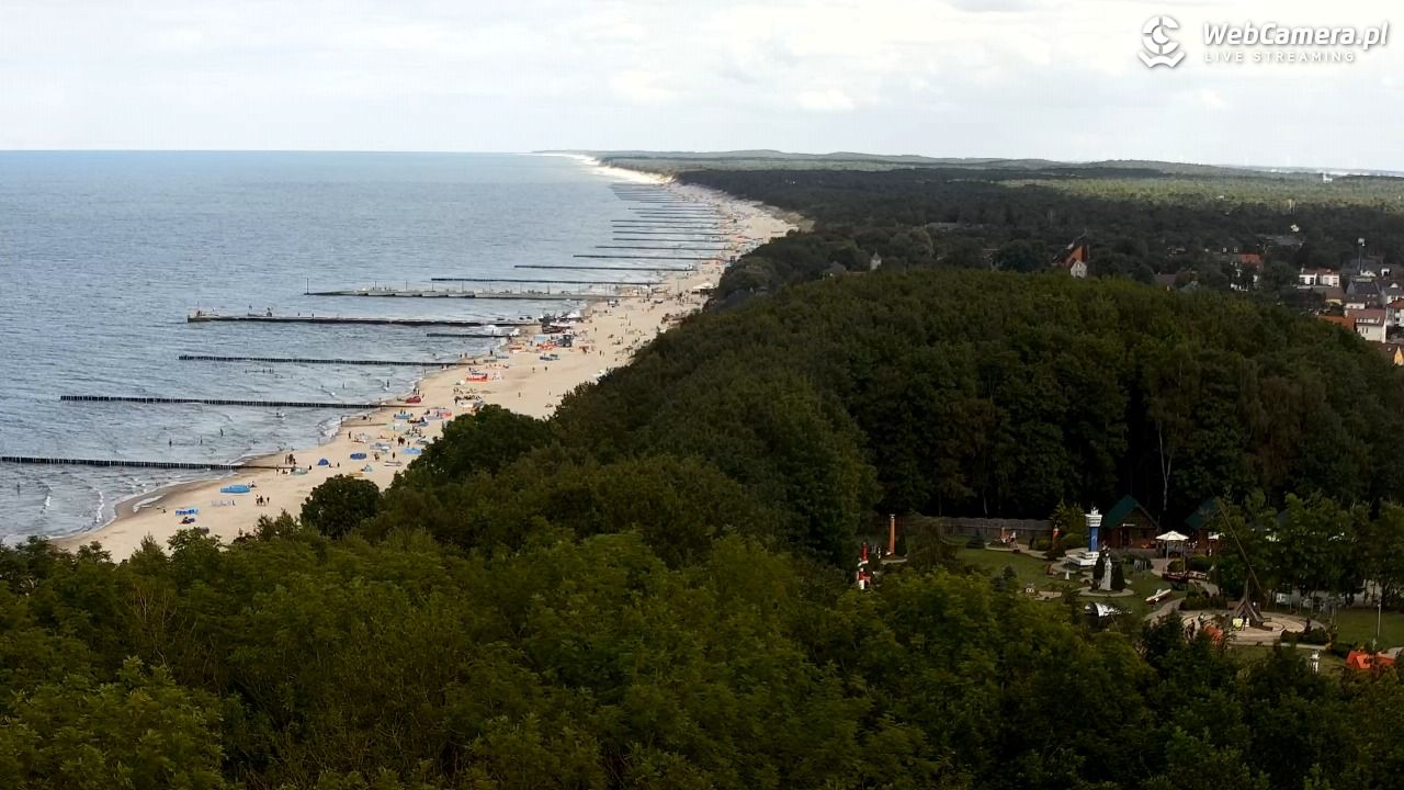NIECHORZE - panoramiczny widok na plażę - 01 sierpień 2025, 14:28