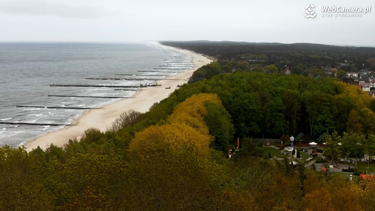NIECHORZE - panoramiczny widok na plażę - 14 maj 2025, 19:45