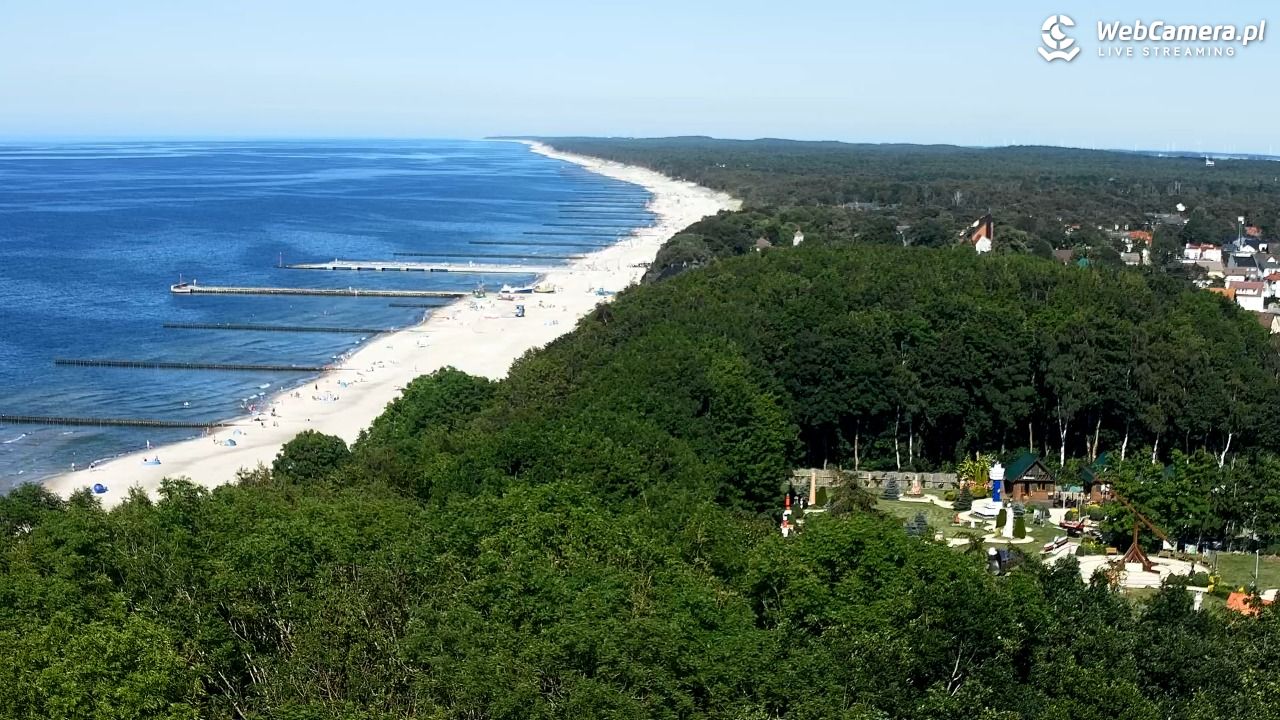 NIECHORZE - panoramiczny widok na plażę - 23 czerwiec 2026, 16:56