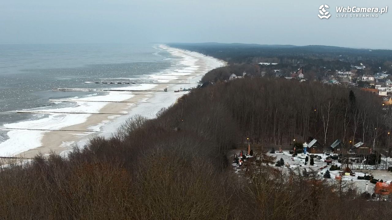 NIECHORZE - panoramiczny widok na plażę - 04 luty 2026, 16:54