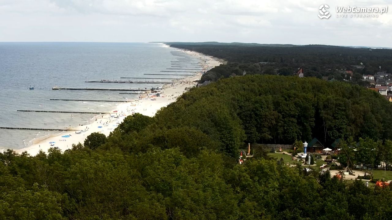 NIECHORZE - panoramiczny widok na plażę - 01 sierpień 2025, 13:59