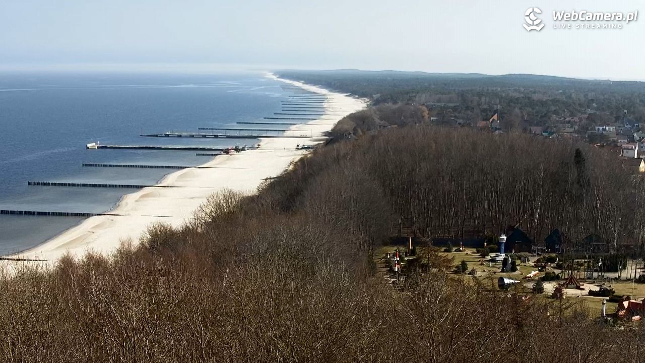 NIECHORZE - panoramiczny widok na plażę - 19 marzec 2026, 10:38