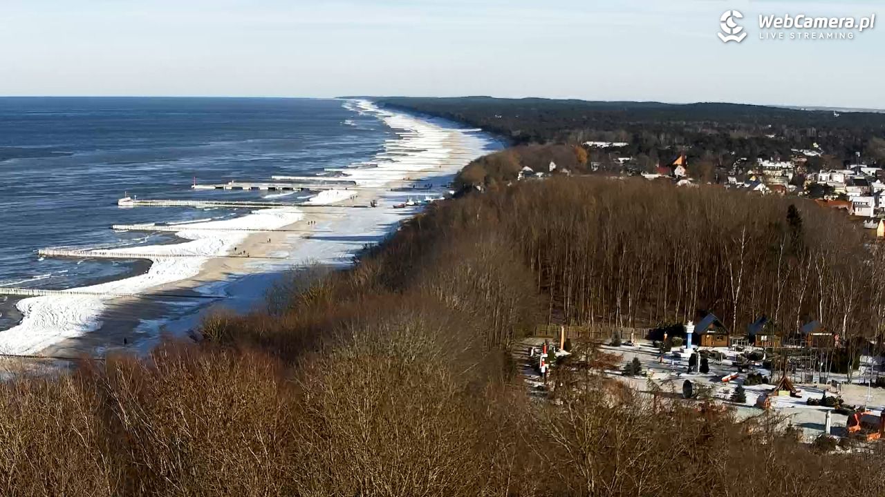 NIECHORZE - panoramiczny widok na plażę - 01 luty 2026, 13:35