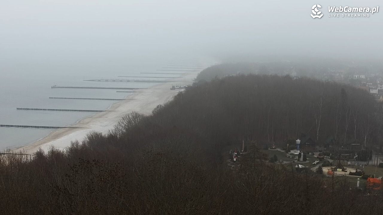 NIECHORZE - panoramiczny widok na plażę - 17 grudzień 2025, 10:38