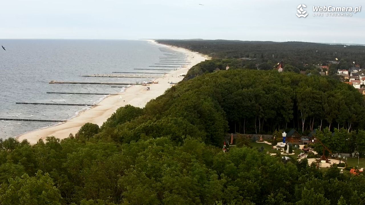 NIECHORZE - panoramiczny widok na plażę - 21 czerwiec 2026, 19:34