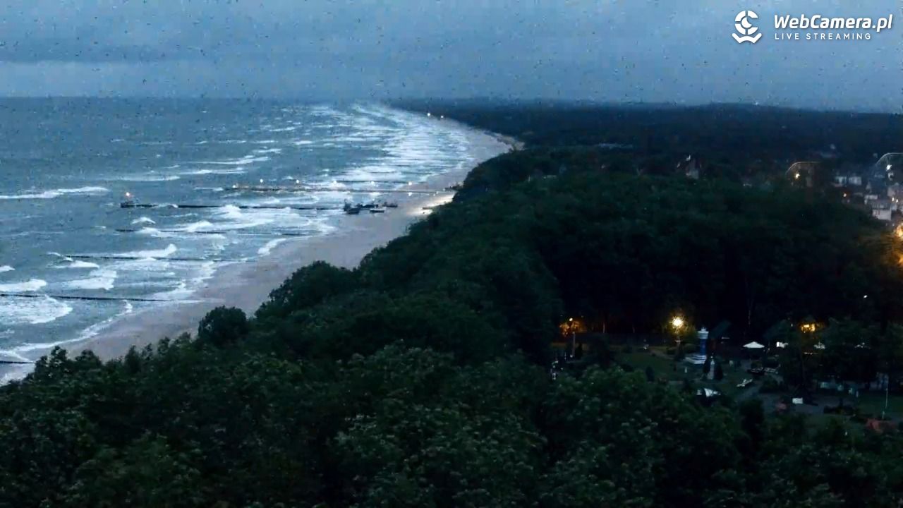 NIECHORZE - panoramiczny widok na plażę - 08 czerwiec 2025, 21:59