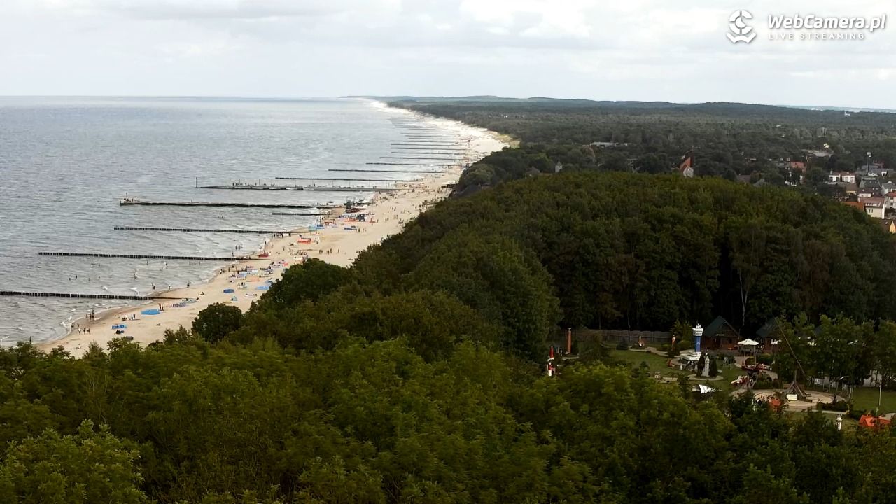 NIECHORZE - panoramiczny widok na plażę - 01 sierpień 2025, 13:34