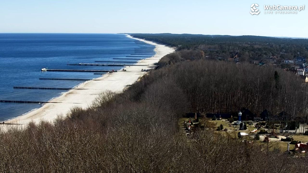 NIECHORZE - panoramiczny widok na plażę - 21 marzec 2026, 10:09