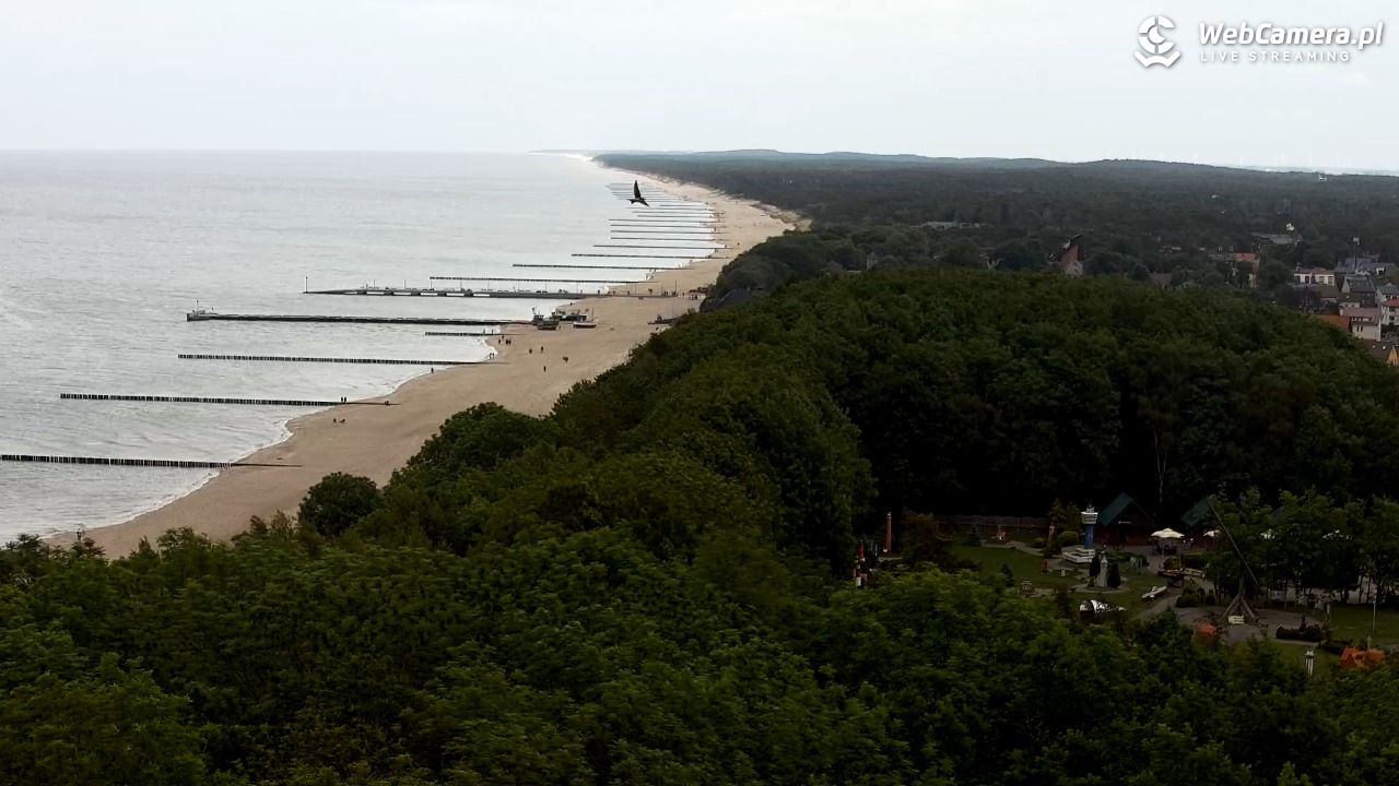NIECHORZE - panoramiczny widok na plażę - 08 czerwiec 2025, 16:25