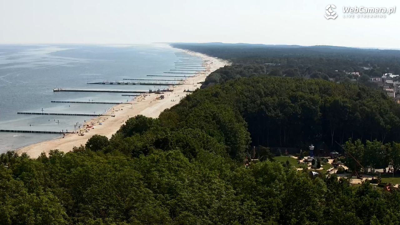 NIECHORZE - panoramiczny widok na plażę - 21 czerwiec 2026, 10:08