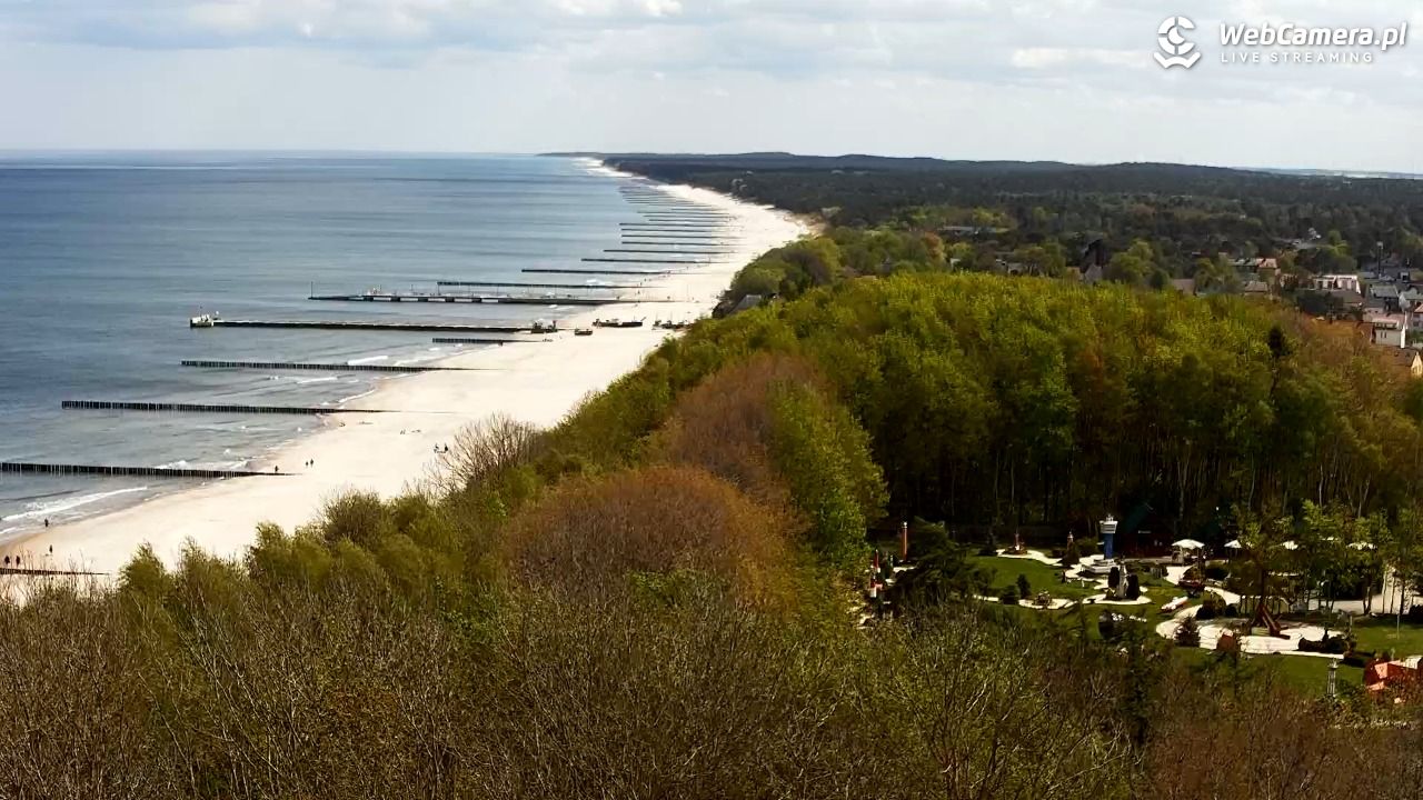 NIECHORZE - panoramiczny widok na plażę - 10 maj 2026, 10:57