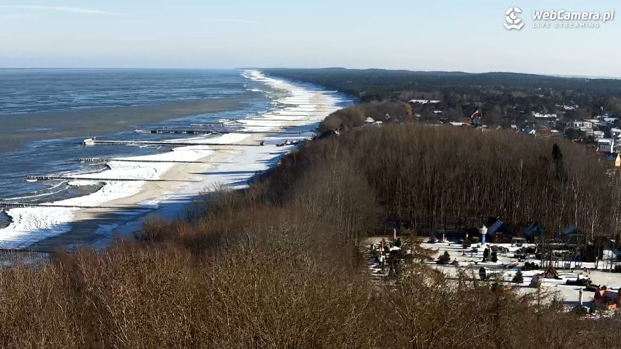 NIECHORZE - panoramiczny widok na plażę - 02 luty 2026, 11:27