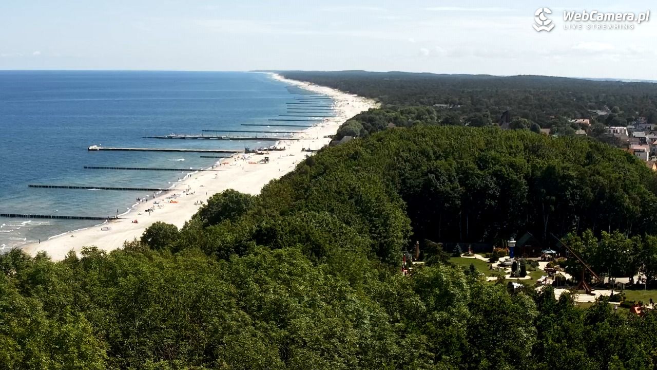 NIECHORZE - panoramiczny widok na plażę - 23 czerwiec 2026, 11:10