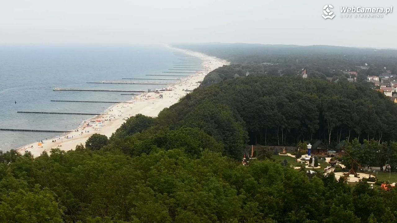 NIECHORZE - panoramiczny widok na plażę - 21 czerwiec 2026, 14:25
