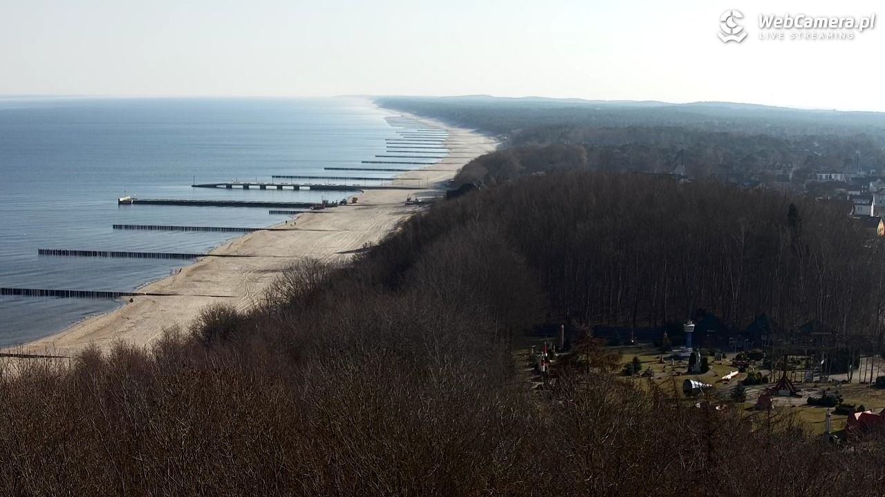 NIECHORZE - panoramiczny widok na plażę - 22 marzec 2026, 08:52