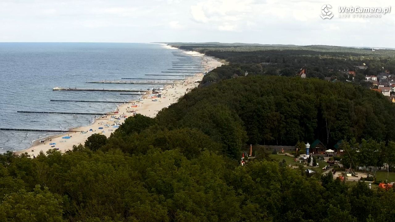 NIECHORZE - panoramiczny widok na plażę - 01 sierpień 2025, 14:31