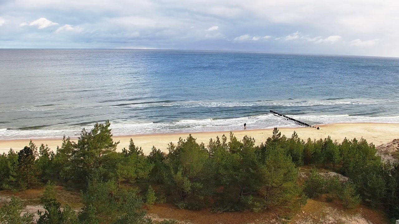 ROGOWO - widok na plażę - 11 październik 2026, 07:16