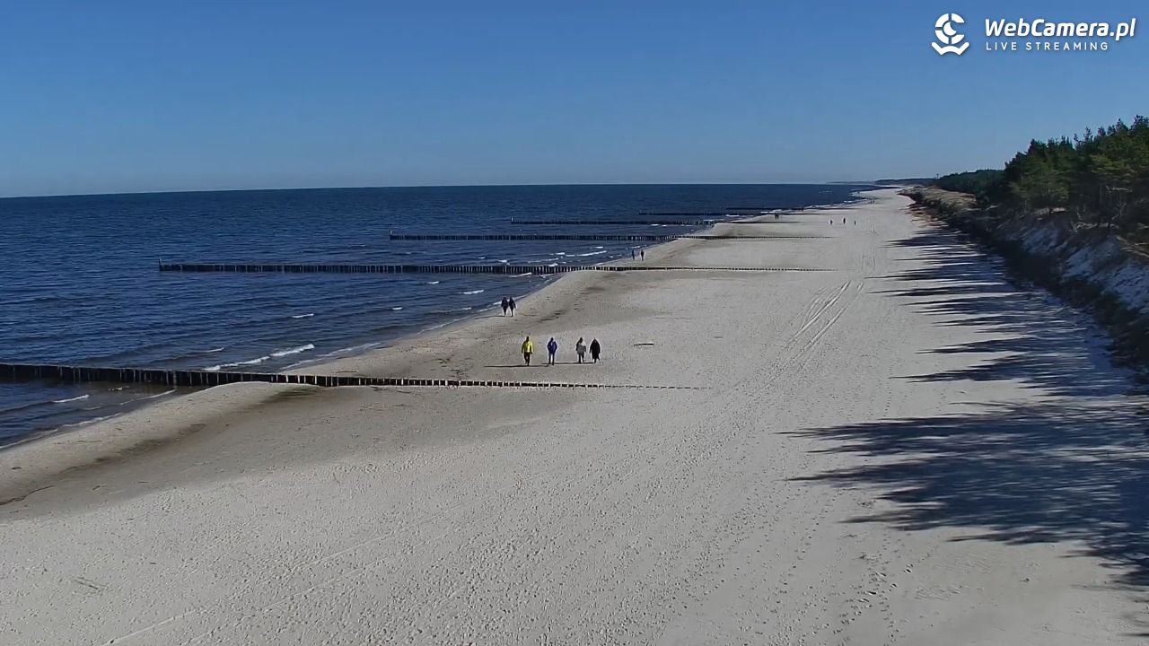 ROGOWO - widok na plażę - 21 marzec 2026, 10:45