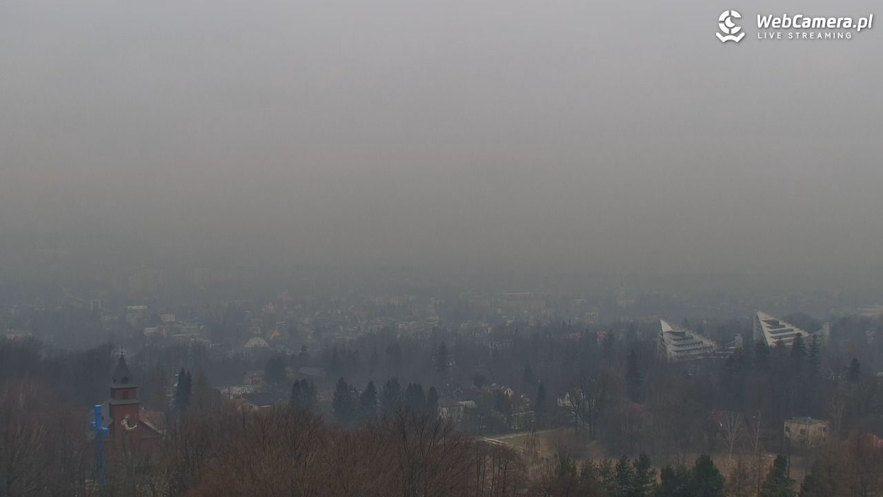 USTROŃ - widok z Uzdrowiska Ustroń NOWOŚĆ - 28 styczeń 2026, 13:47