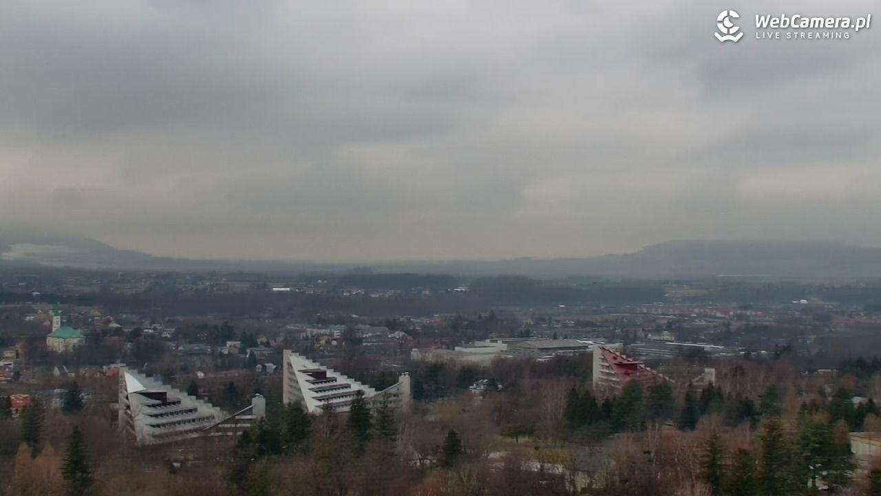 USTROŃ - widok z Uzdrowiska Ustroń NOWOŚĆ - 30 styczeń 2026, 10:05